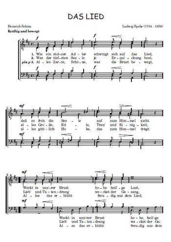 Das Lied Ludwig Spohr TTBB